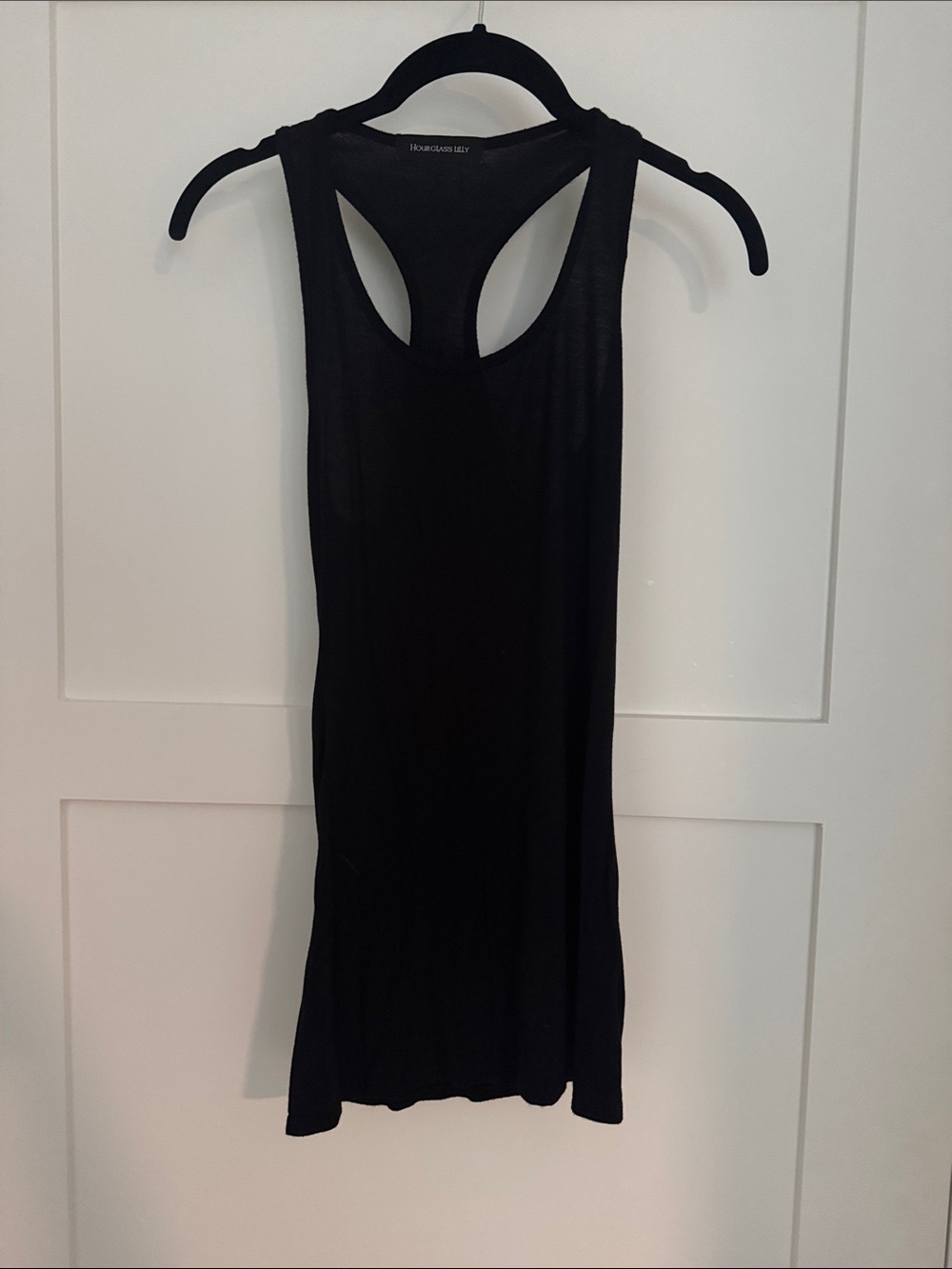2 Hourglass Lilly Black Racerback Tank